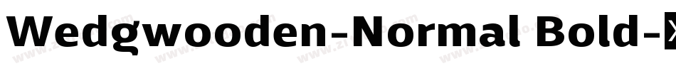 Wedgwooden-Normal Bold字体转换